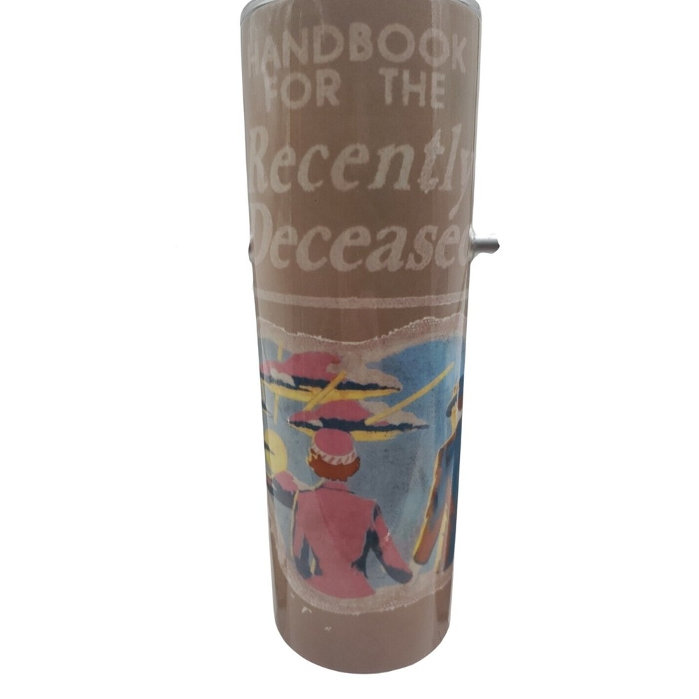 Beetlejuice Handbook For Recently Deceased 20oz Skinny Tumbler Cup With Lid